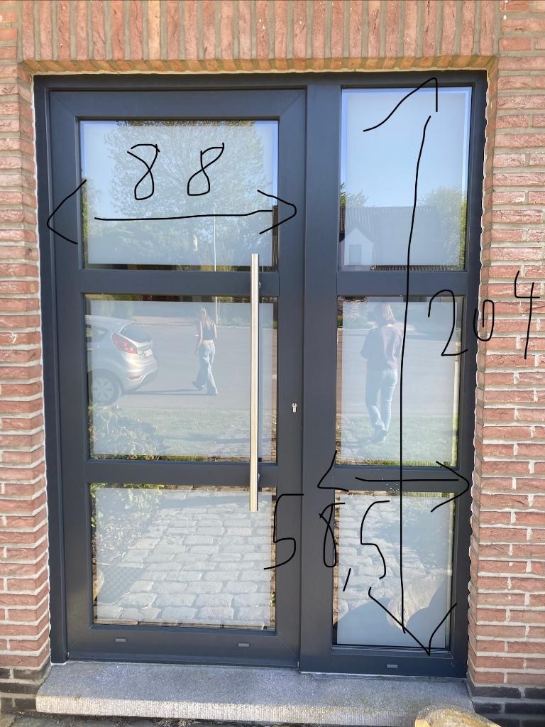 Voordeur, achterdeuren en schuifdeur, Doe-het-zelf en Bouw, Deuren en Vliegenramen, Ophalen, Gebruikt, Vouwdeur, Glas