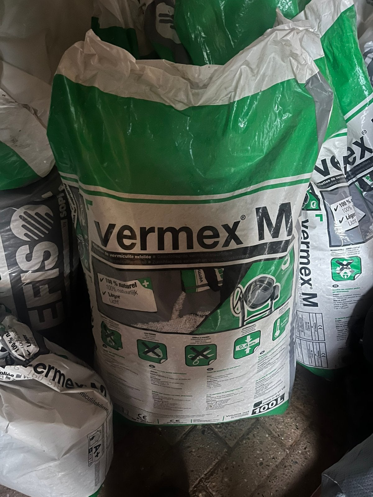 Vermex m vermiculiet 100 liter 11 zakken, Ophalen, Zo goed als nieuw