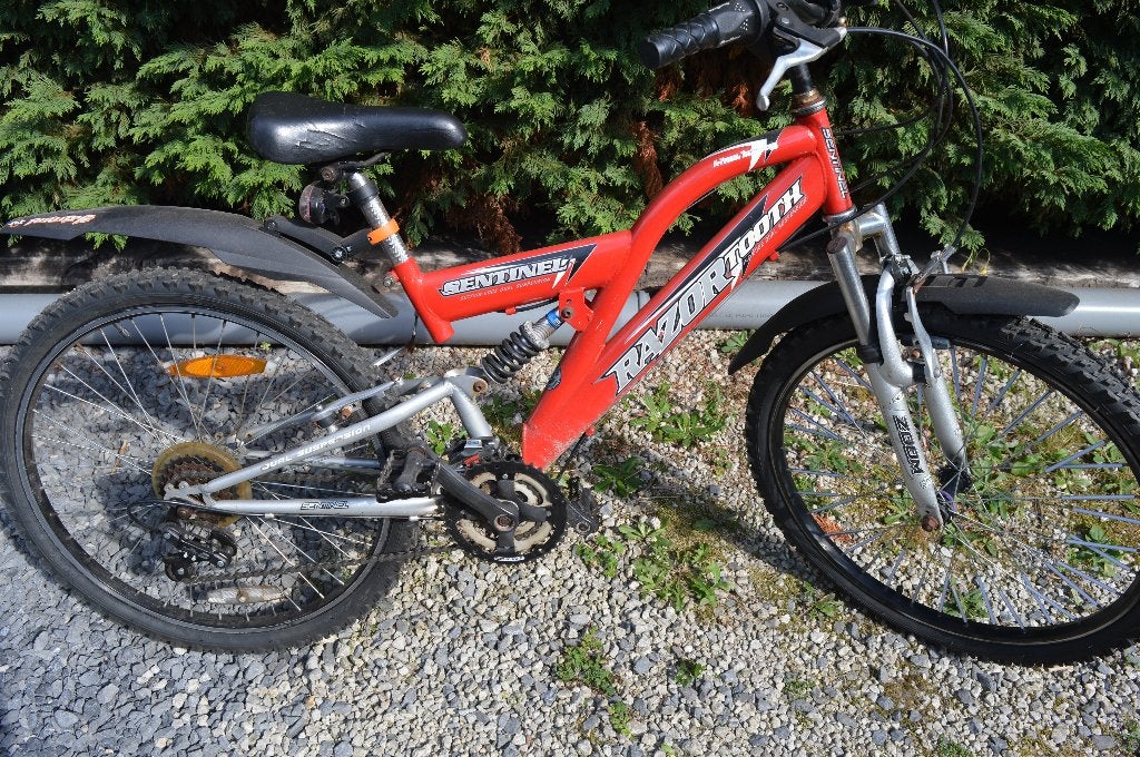 kinderfiets mtb 24", Ophalen, Gebruikt, Velgrem, 20 inch of meer