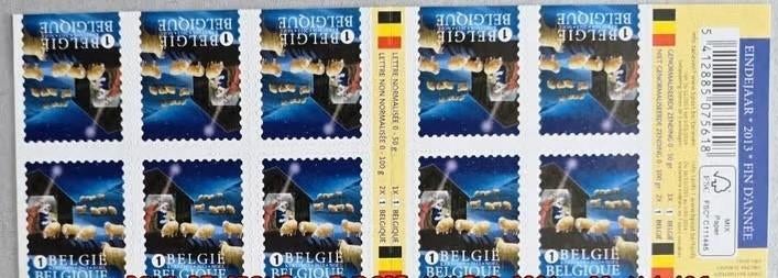 2013- VOOR BELGISCHE KERSTWAARDEN 2026 - 10 X 1,63€, Verzenden