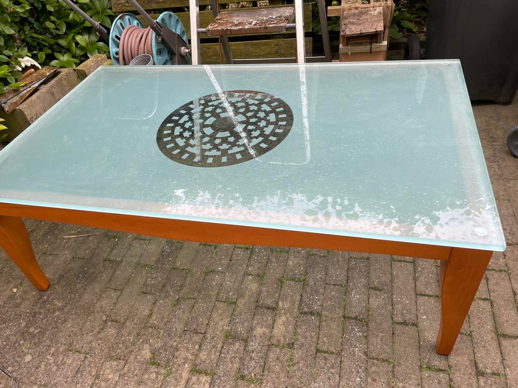 Salontafel, Maison & Meubles, Tables | Tables de salon, Enlèvement, Comme neuf, Verre