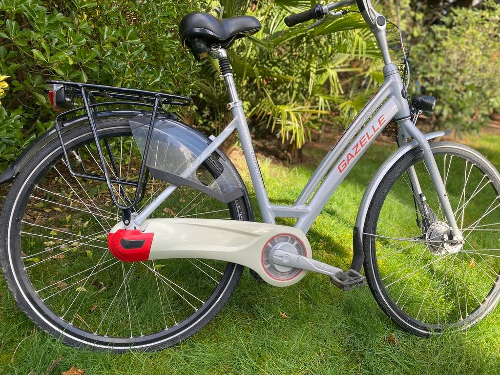 Gazelle Chamonix Pure in White/Orange d49 damesfiets, Fietsen en Brommers, Fietsen | Dames | Damesfietsen, Ophalen, Zo goed als nieuw