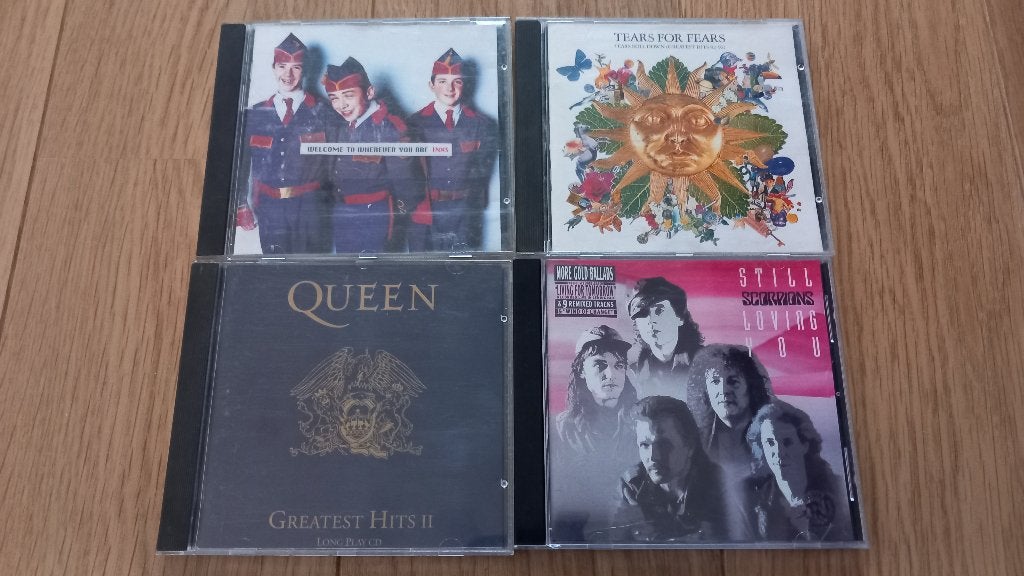 CD's (INXS, Tears for Fears, Scorpions, Queen), CD & DVD, Enlèvement