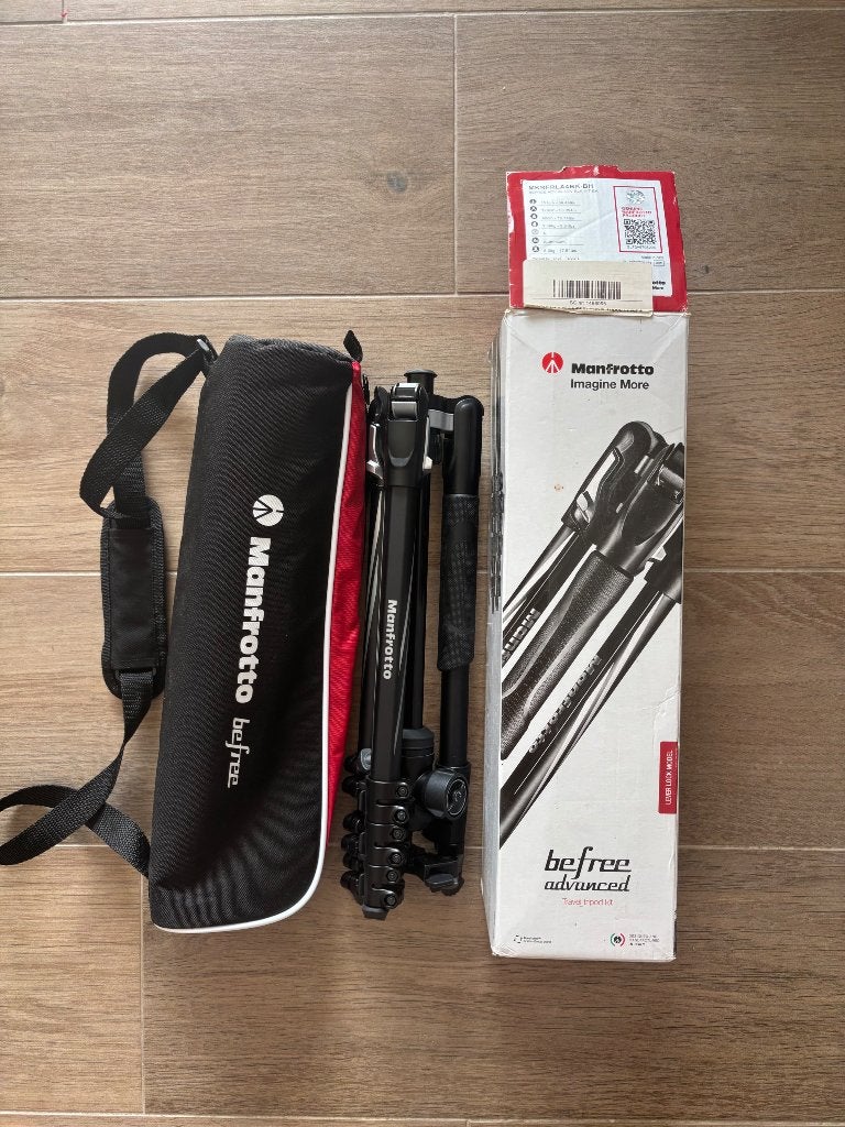 Manfrotto BeFree Advanced - trépied photo, Audio, Tv en Foto, Fotografie | Statieven en Balhoofden, Ophalen, Gebruikt, Driepoot