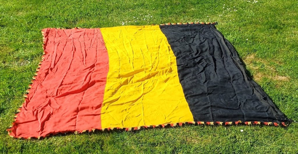 Drapeau Belge en coton, Collections, Enlèvement ou Envoi