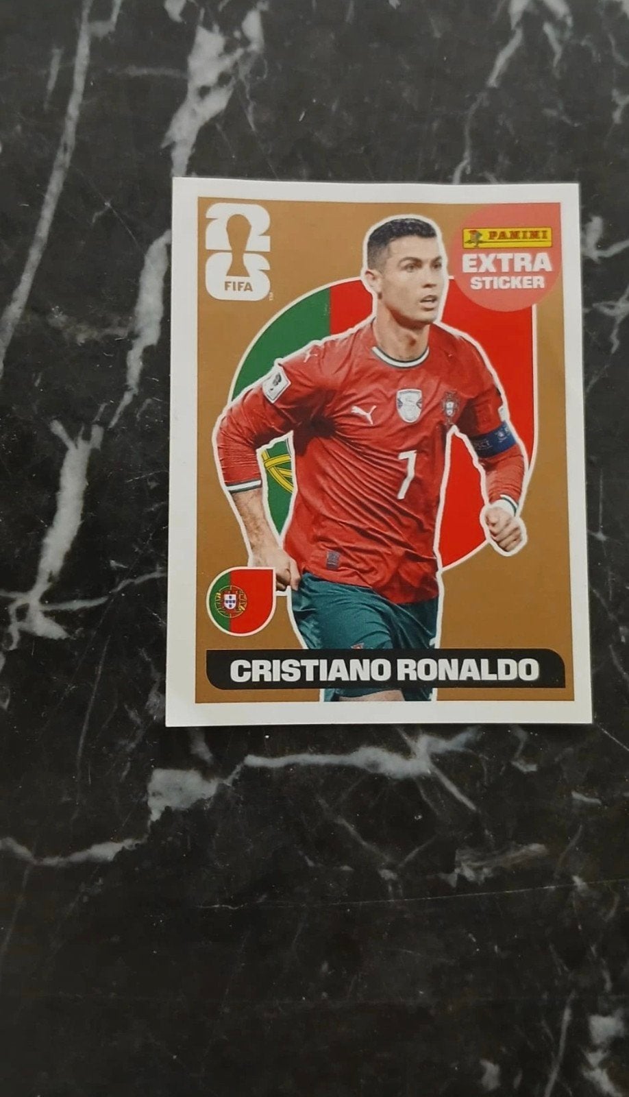 Cristiano Ronaldo GOLD Panini World Cup 2026, Verzamelen, Stickers, Verzenden, Nieuw, Overige typen