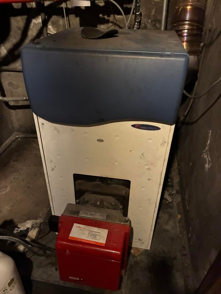 Mazout brander + boiler, Ophalen, Zo goed als nieuw, Boiler