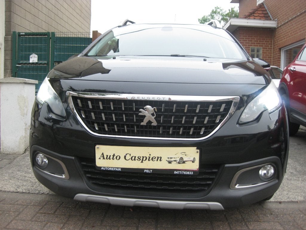 Peugeot 2008 1.6 HDi GPS Clim Toît Pano Garantie Euro 6b, Auto's, Peugeot, 4 cilinders, Leder en Stof, Zwart, Bedrijf