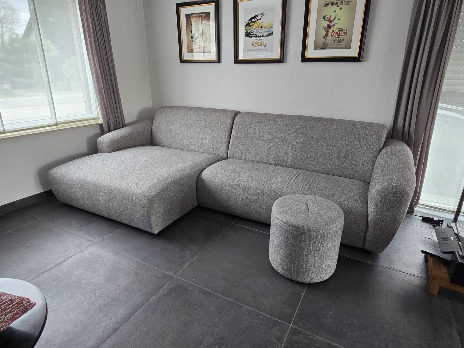 siège avec salon et pouf, 84 % en dessous du prix conseillé, Enlèvement, Comme neuf, Tissus, Modern