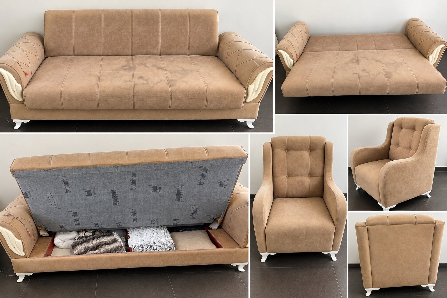 GRATIS! 2 slaapbanken + fauteuil – VANDAAG ophalen Eeklo, Huis en Inrichting, Ophalen, Gebruikt