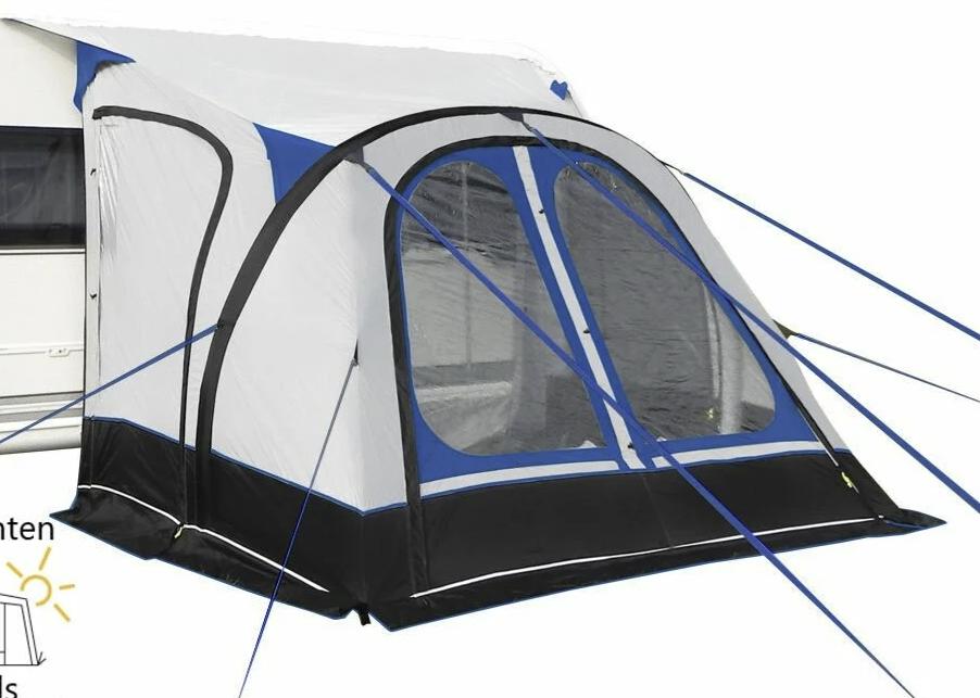 Opblaasbare caravan voortent Goldcamp Easy Air, Caravans en Kamperen, Voortenten en Luifels, Ophalen, Zo goed als nieuw, Polyester