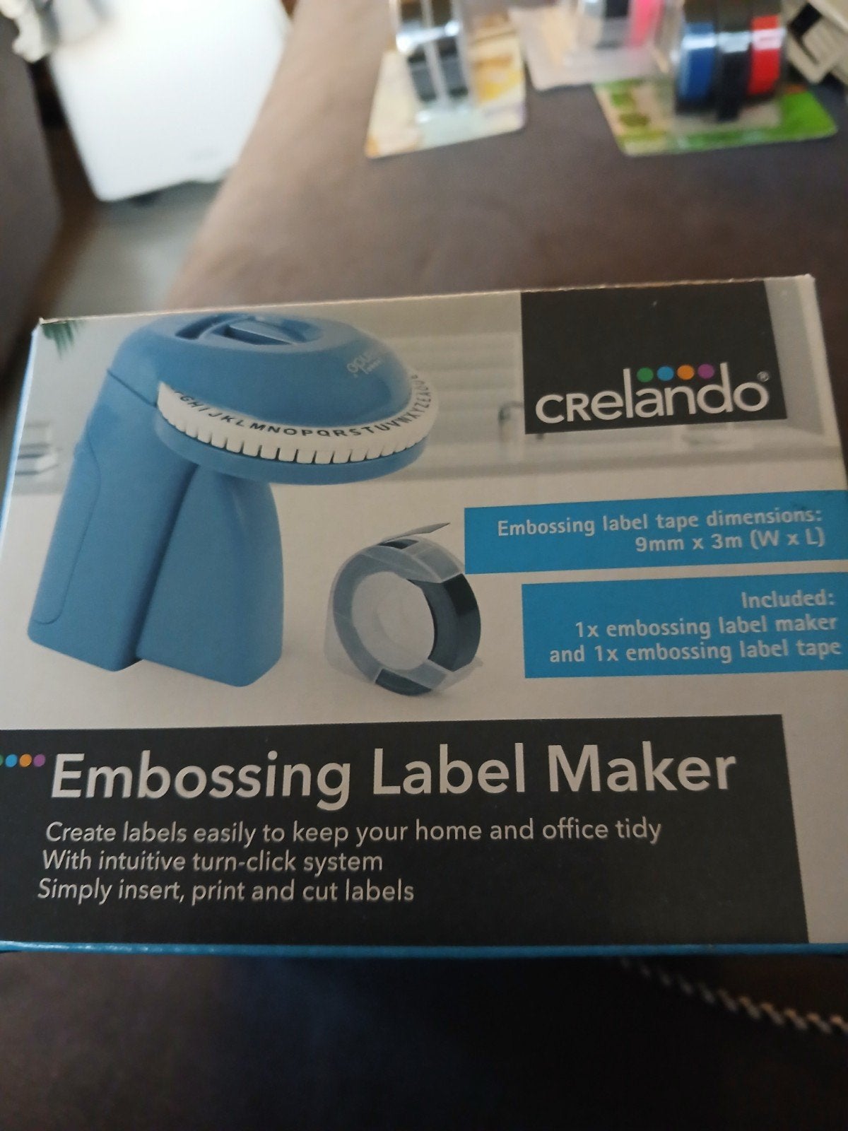Dymo labelprinter blauw + labels. Nieuw. Af te halen in Roes, Ophalen of Verzenden, Nieuw, Handgemaakt, Blauw