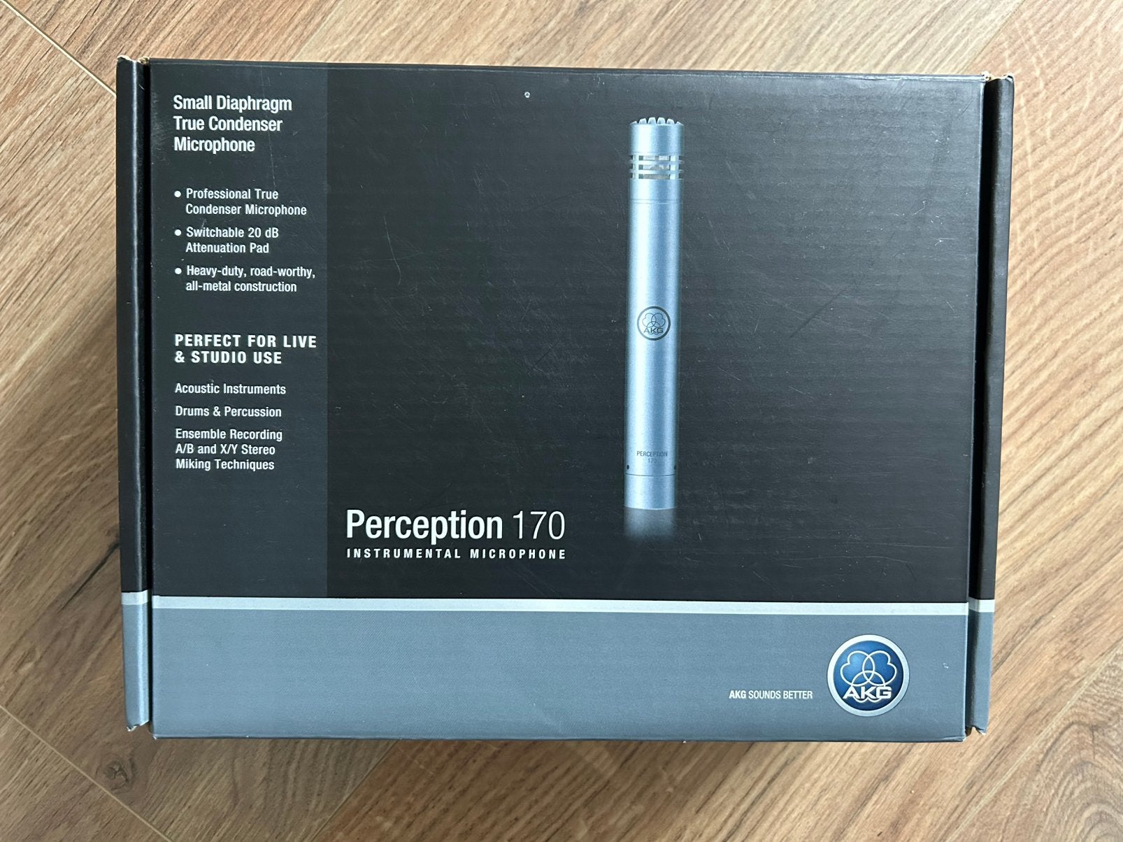 AKG Perception 170 Microphone comme neuf, Musique & Instruments, Enlèvement ou Envoi, Comme neuf, Micro pour instrument