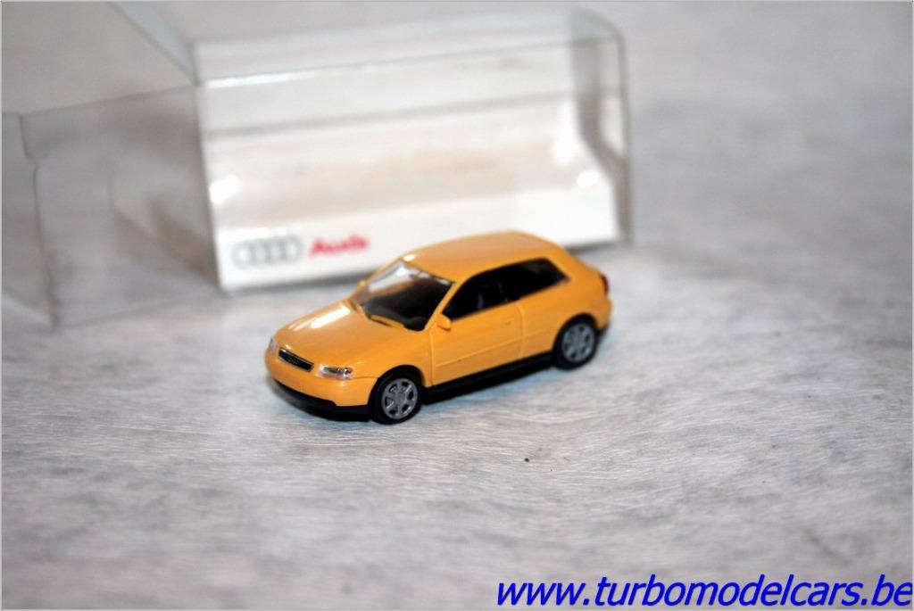 Audi A3 1.8T (geel) 1/87 Rietze, Ophalen of Verzenden, Nieuw, Auto, Rietze