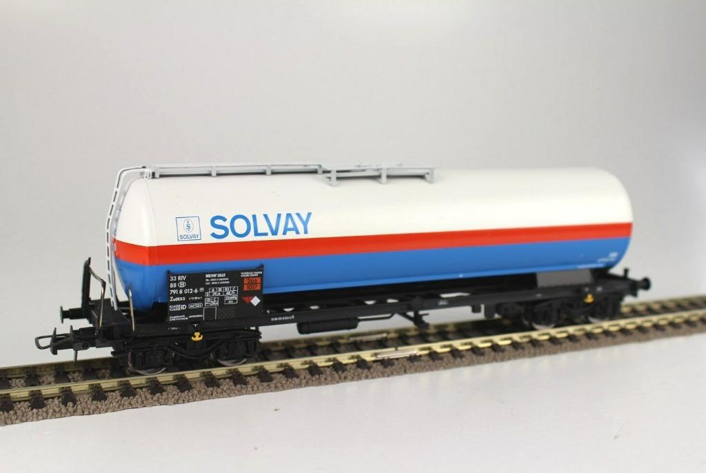 HAG 76023 wagon citerne solvay SNCB époque IV ho dc, Overige merken, Gelijkstroom, Ophalen of Verzenden, Nieuw