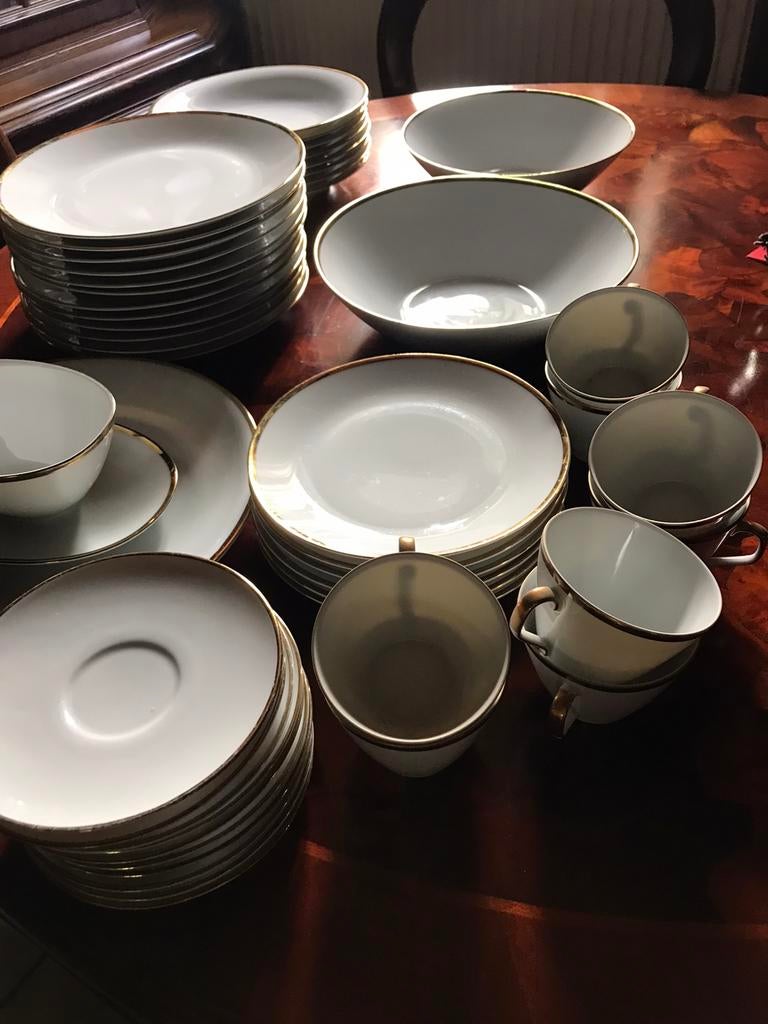 Antieke Bavaria Schirnding service met gouden rand, Ophalen