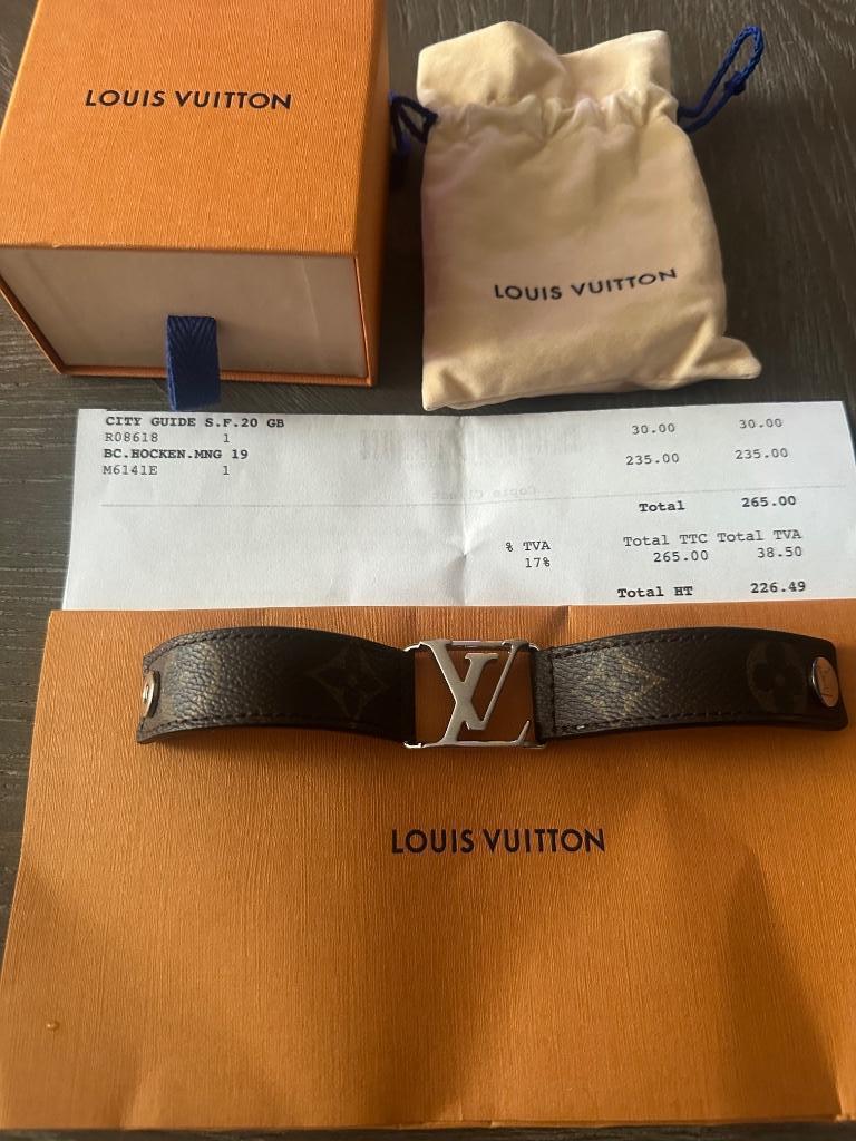 Louis vuitton armband, Bijoux, Sacs & Beauté, Bracelets, Comme neuf, Cuir, Brun, Enlèvement