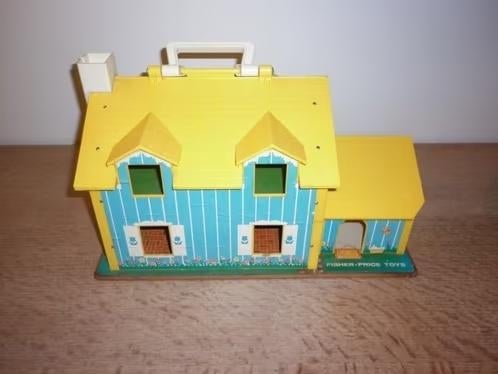 vintage play family poppenhuis Fisher Price, Ophalen of Verzenden