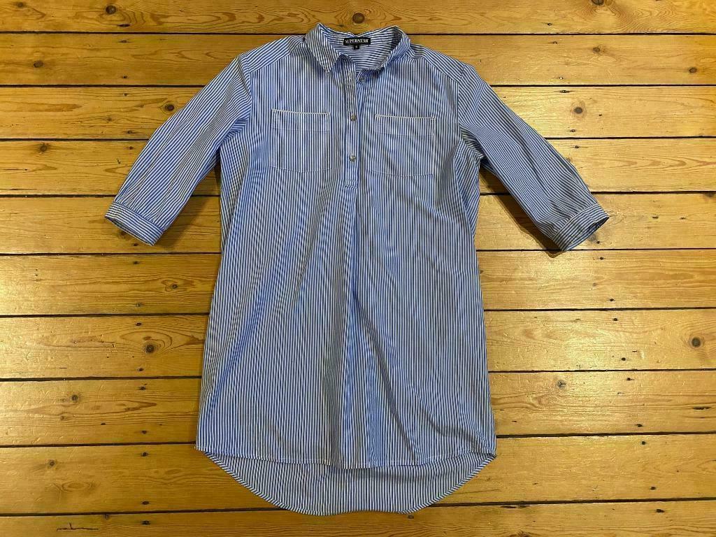 Jurk merk Superstar, mt S, als nieuw, hemdjurk, valt losjes, Kleding | Dames, Jurken, Blauw, Ophalen of Verzenden, Zo goed als nieuw