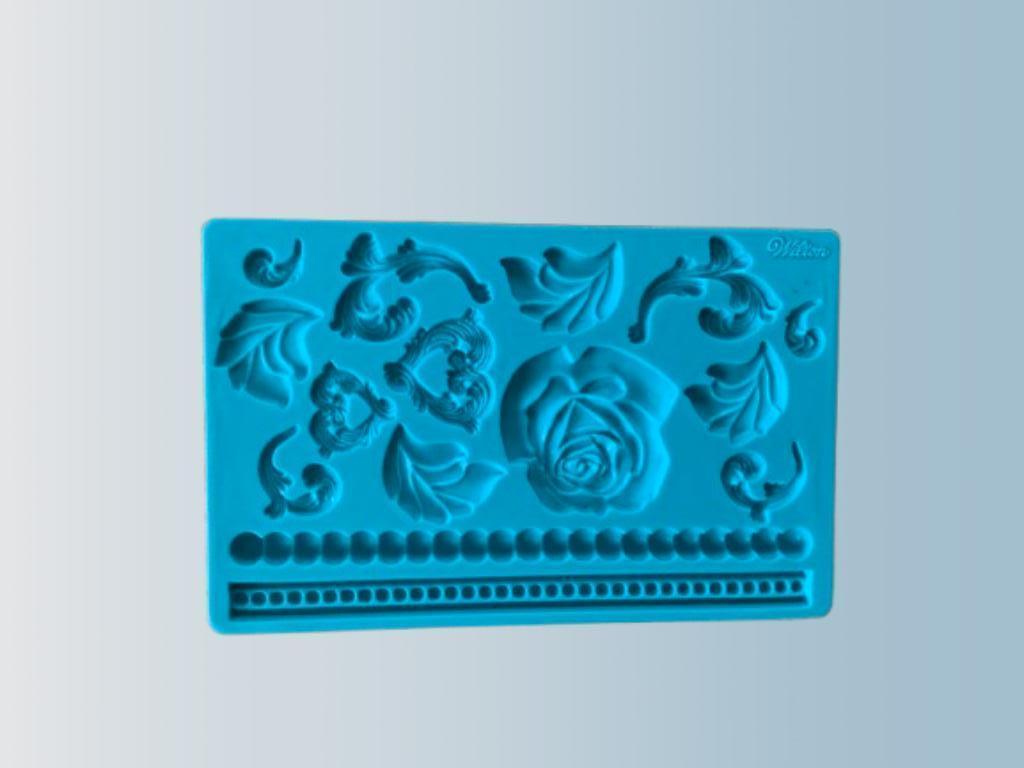 Siliconen mal - baroque designs / barok motief - Wilton, Hobby en Vrije tijd, Ophalen, Taarten
