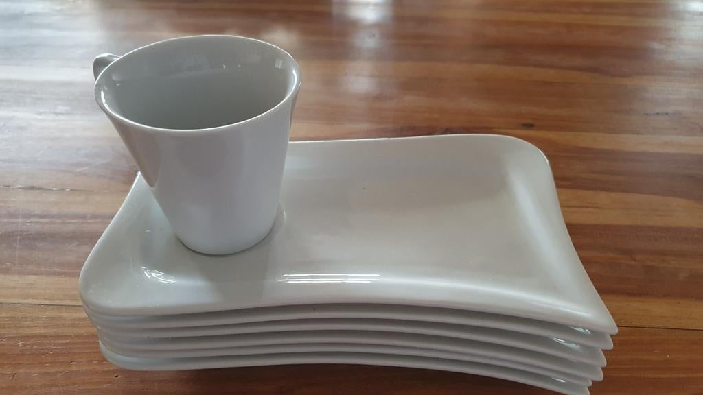 6 tasses café gourmand, Maison & Meubles, Enlèvement ou Envoi, Porcelaine