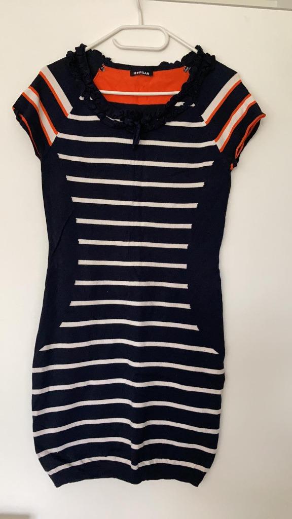 Jurk Morgan maat M zo goed als nieuw, Maat 38/40 (M), Blauw, Zo goed als nieuw, Knielengte