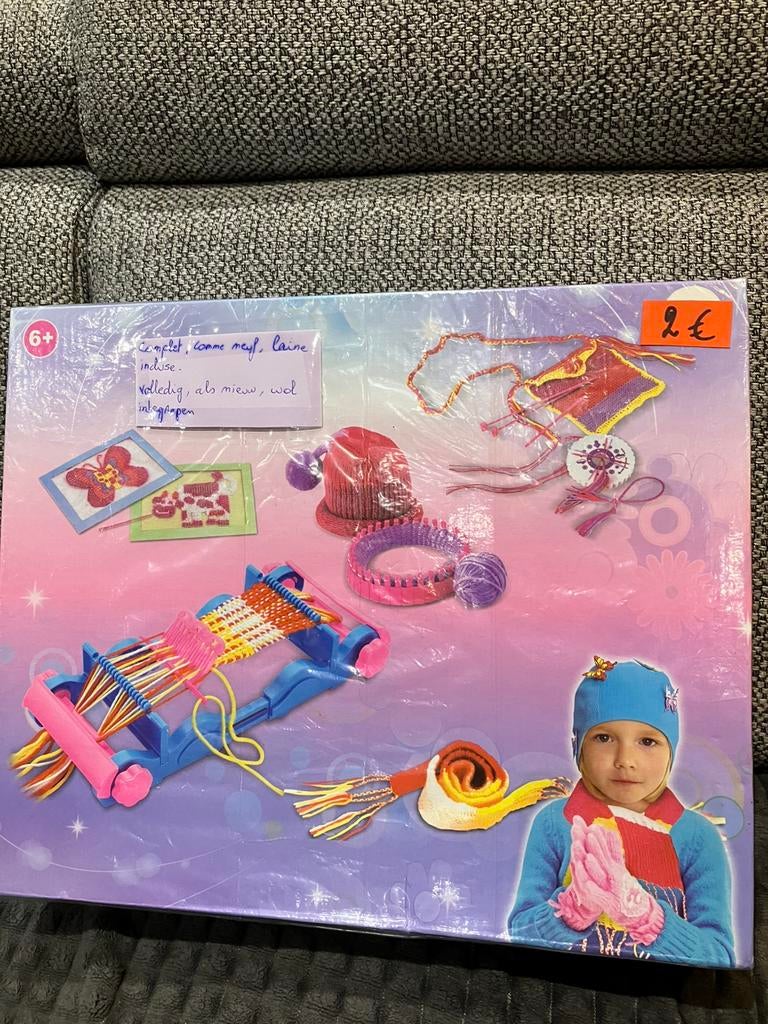 Knutselset voor kinderen weven compleet, Hobby en Vrije tijd, Ophalen of Verzenden, Zo goed als nieuw