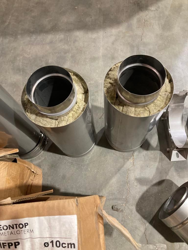 Dubbelwandige Inox buis schoorsteen, Ophalen