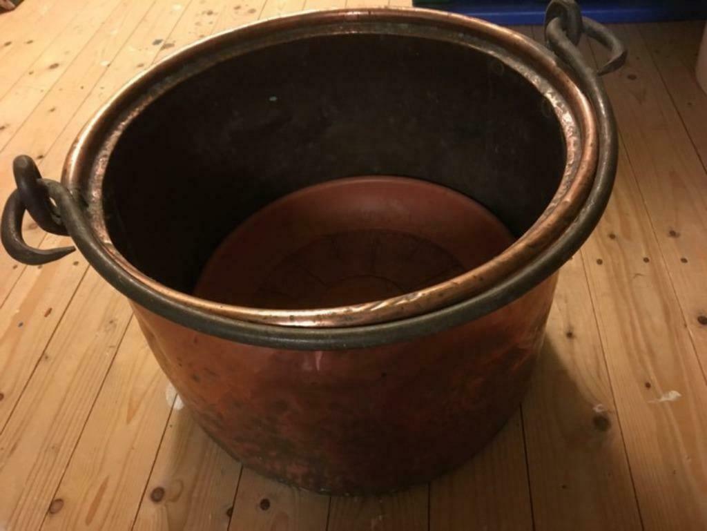 grote rood koperen plantenpot, Antiek en Kunst, Ophalen