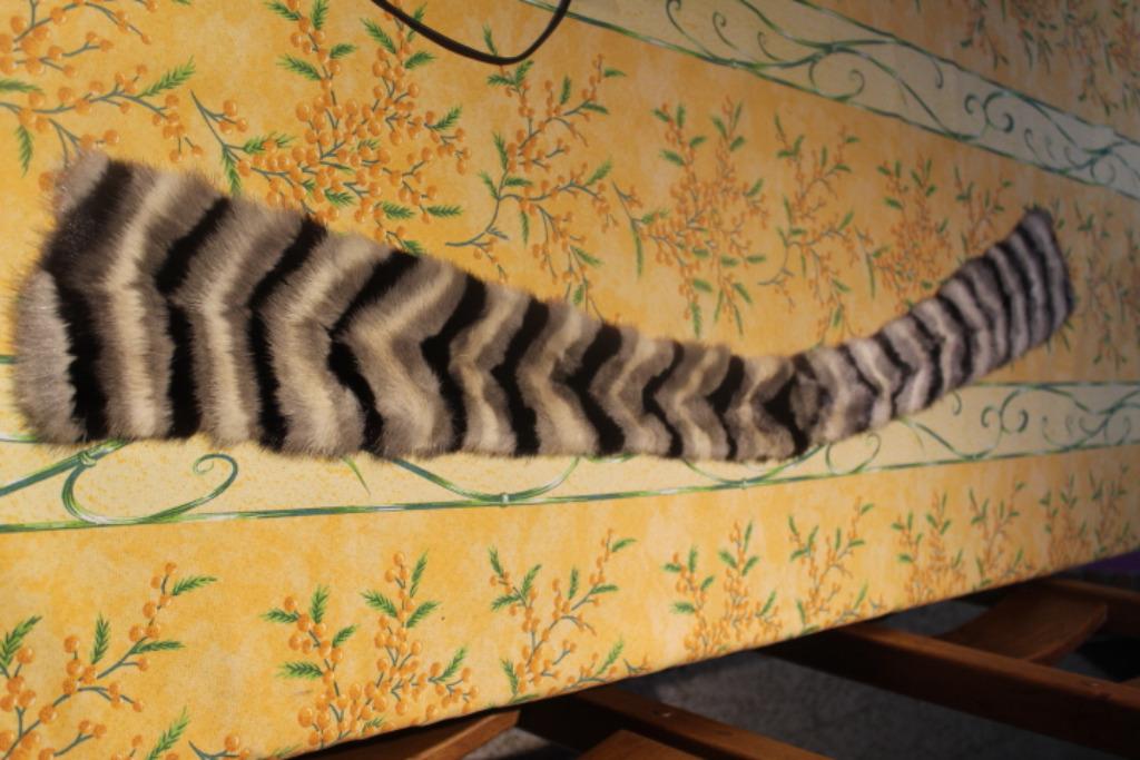 Echarpe en vison doublée tissu, Enlèvement ou Envoi, Comme neuf, Écharpe