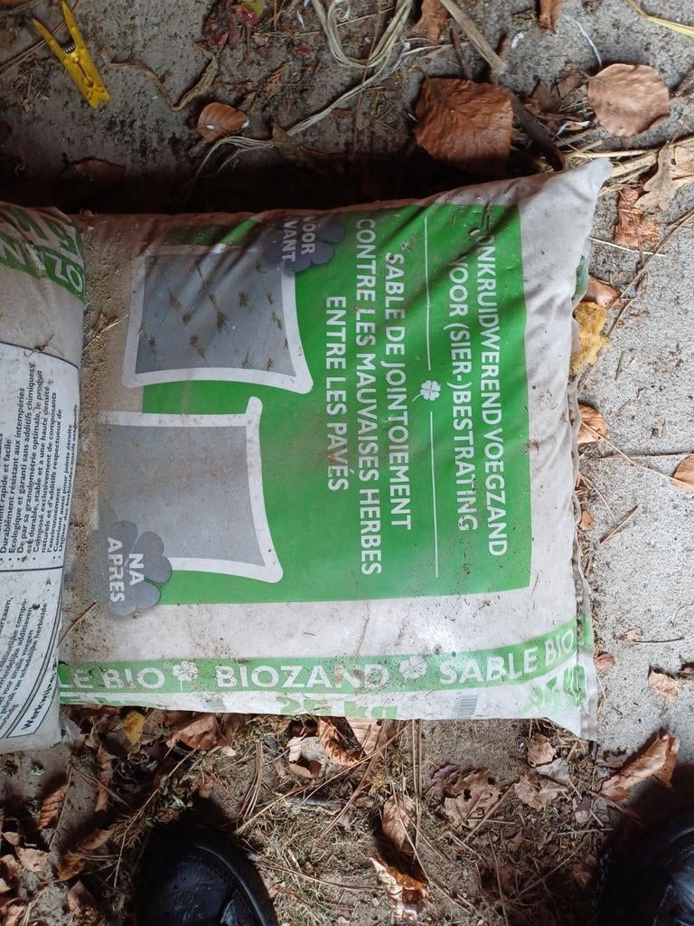 Zand. Biozand wit 35 kg, Tuin en Terras, Zand, Ophalen