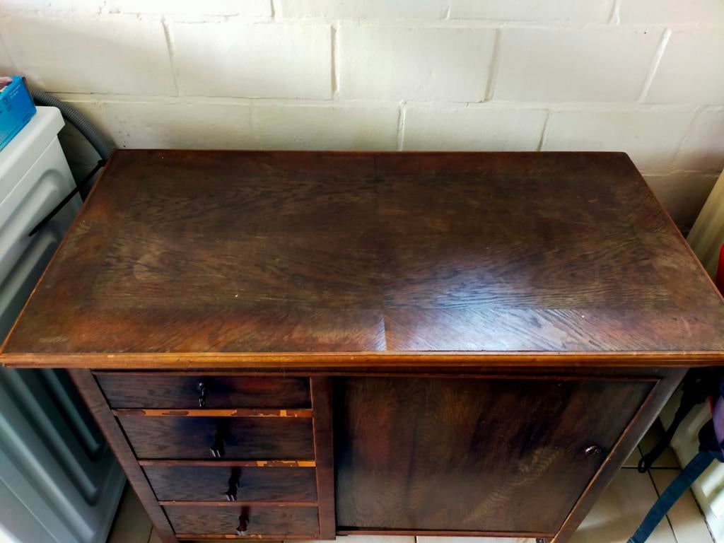 Anker naaimachine kast model uit de jaren 40, Antiek en Kunst, Ophalen