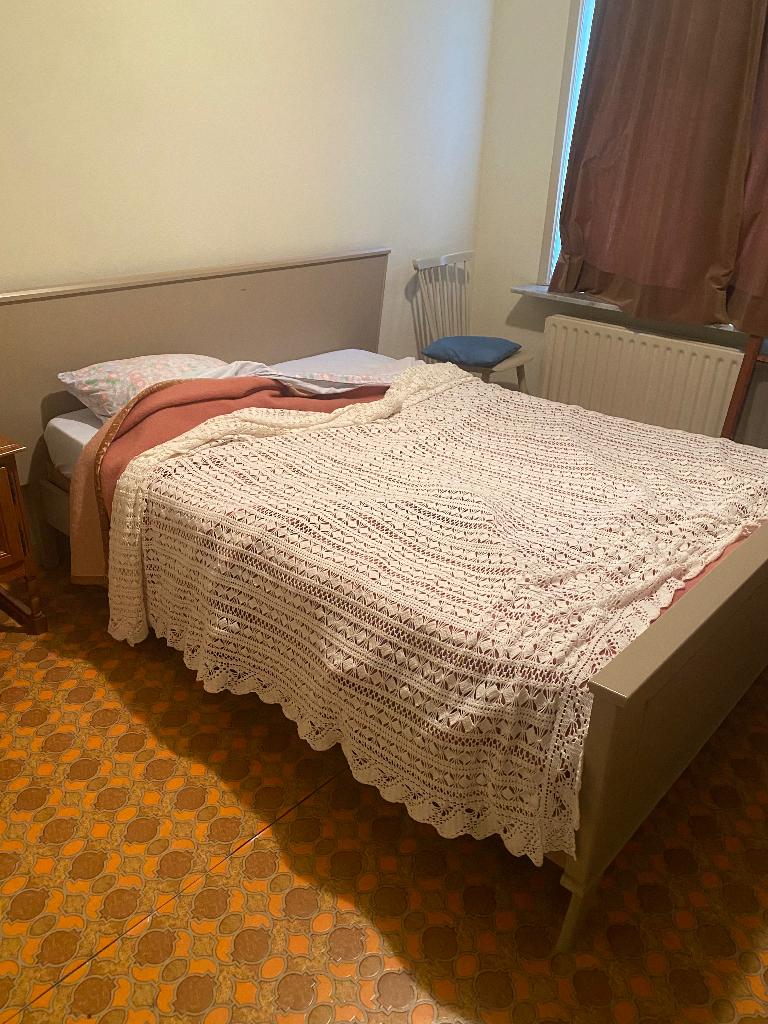 Vintage bedframe, Huis en Inrichting, Ophalen, Gebruikt, 210 cm, Tweepersoons