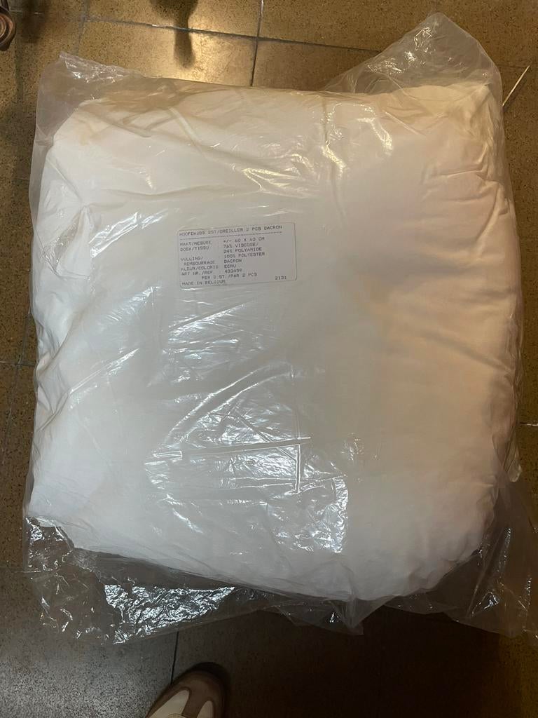 Hoofdkussen dacron fiberfill, Ophalen, Nieuw, Wit, Kussen