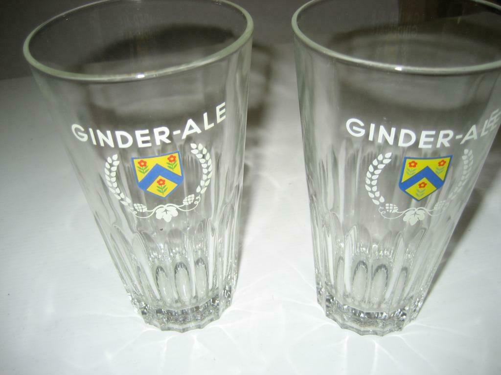 2 glazen GINDER ALE € 2 per stuk, Ophalen, Gebruikt