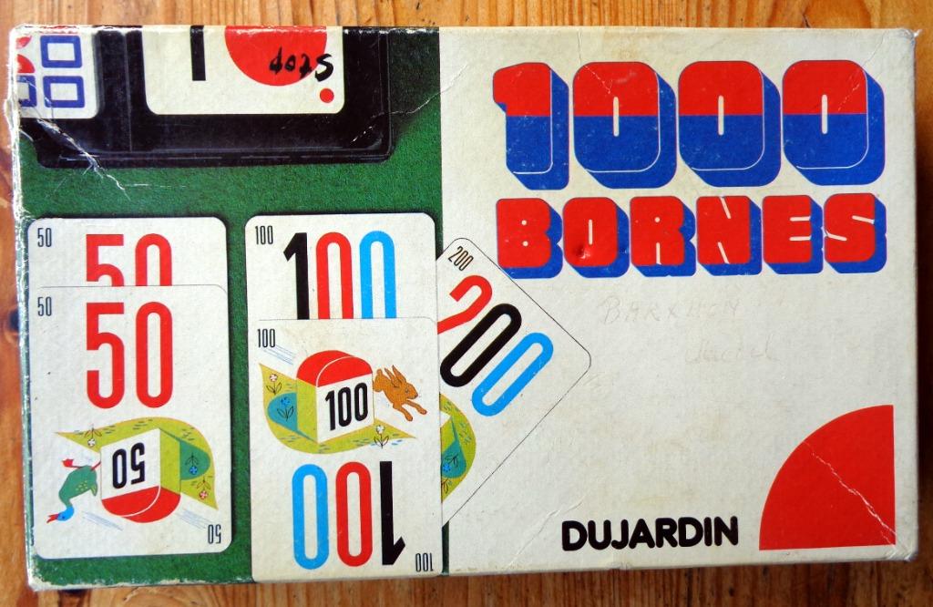 1000 Bornes — Dujardin, Hobby en Vrije tijd, Gezelschapsspellen | Kaartspellen, Zo goed als nieuw, Ophalen of Verzenden