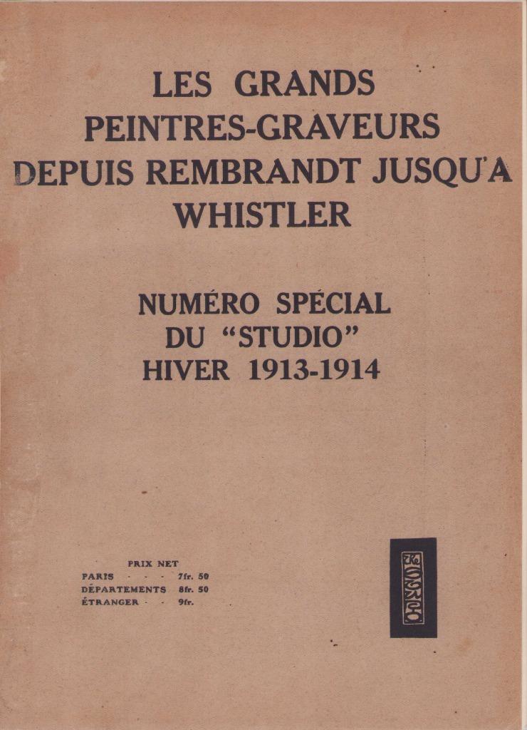 Les grands peintres-graveurs...N spécial du Studio 1913/14, Boeken, Gelezen, Diverse auteurs, Ophalen of Verzenden, Schilder- en Tekenkunst