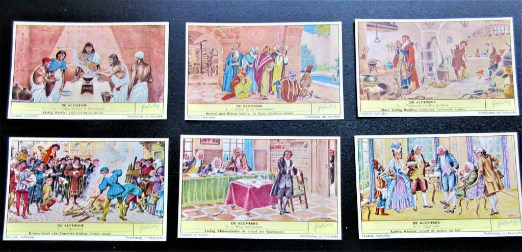 Liebig prenten "De Alchemie", Verzamelen, Foto's en Prenten, Ophalen of Verzenden, Zo goed als nieuw, Overige onderwerpen, Prent