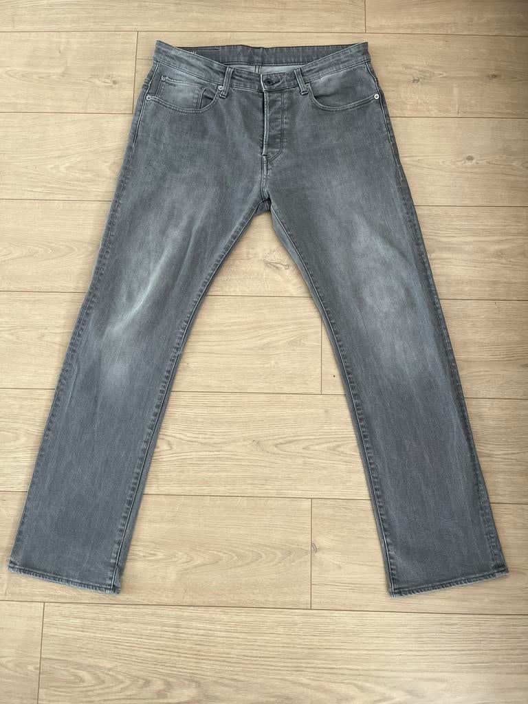 Pantalon droit G star 3301 en jean ample *NOUVEAU* W33 L32, Enlèvement ou Envoi, Neuf, Gris, W33 - W34 (confection 48/50)