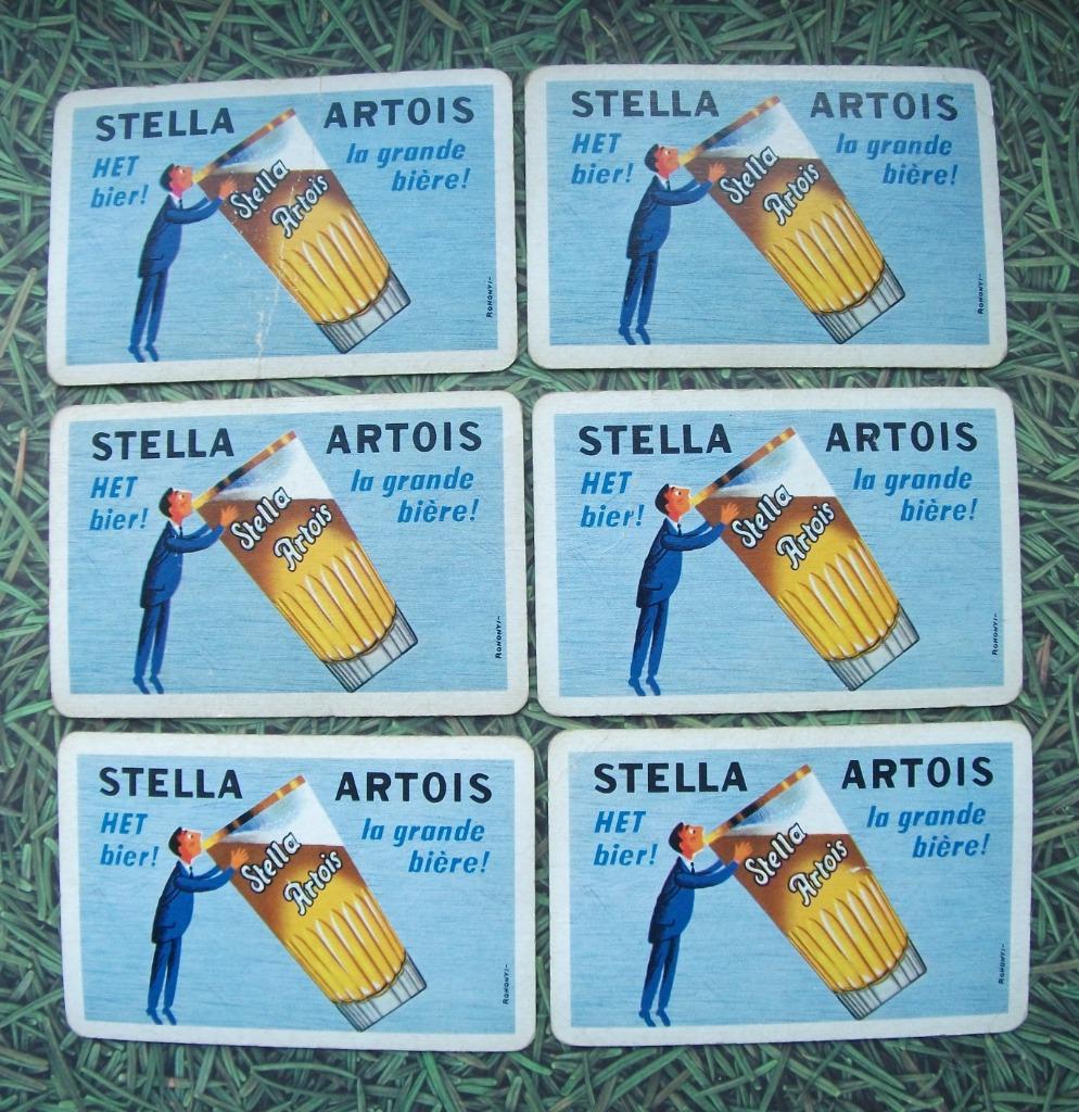 Speelkaarten - Stella Artois - Het Bier, Verzamelen, Ophalen of Verzenden, Gebruikt, Speelkaart(en)