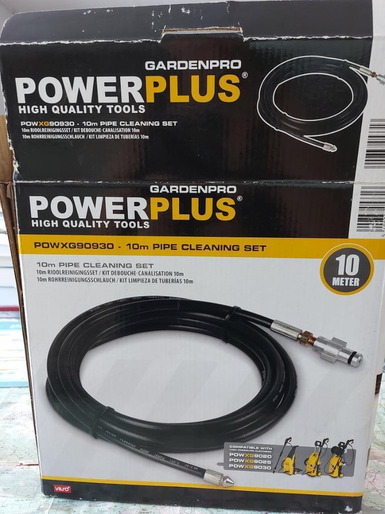 Powerplus POWXG90930 Rioolreinigingsset - 10m, Tuin en Terras, Ophalen of Verzenden, Zo goed als nieuw