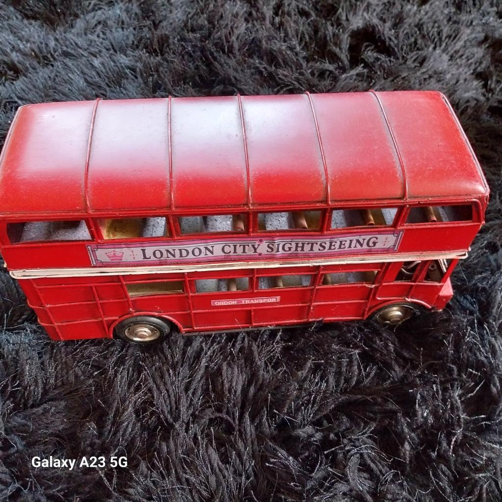London „vintage” bus - L30cm- H17cm- Staat in nikkel, Ophalen, Huis en Inrichting