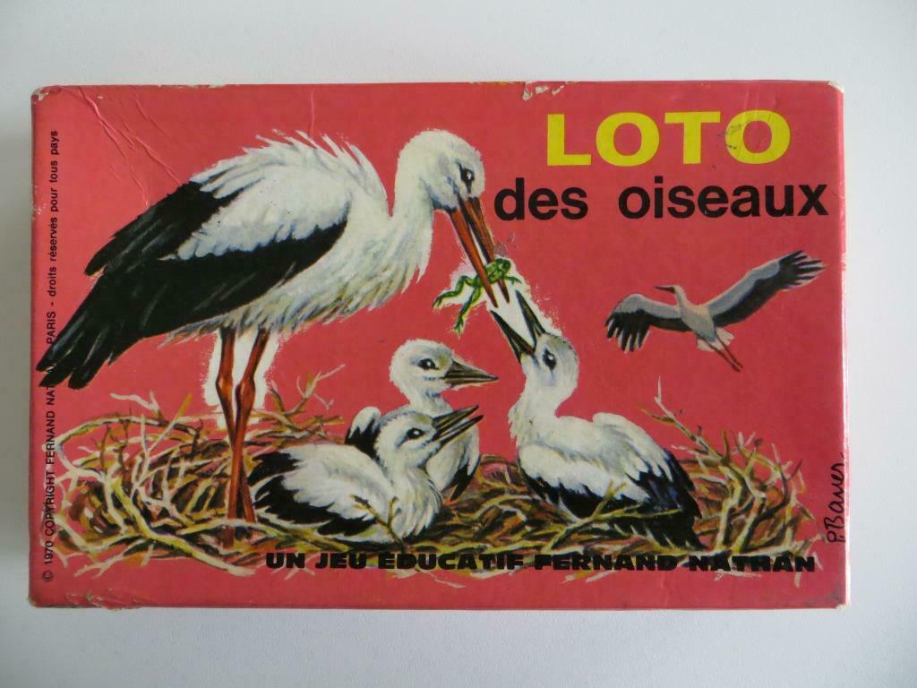 Jeu Loto des oiseaux aux éditions Nathan - 1970, Enlèvement ou Envoi, Utilisé, 4 à 6 ans