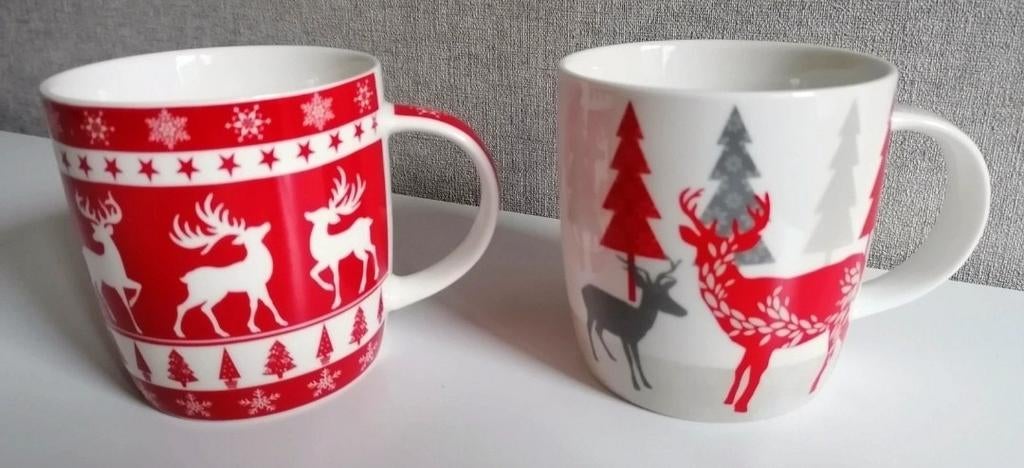 Ensemble de tasses de Noël chics, Enlèvement ou Envoi, Neuf