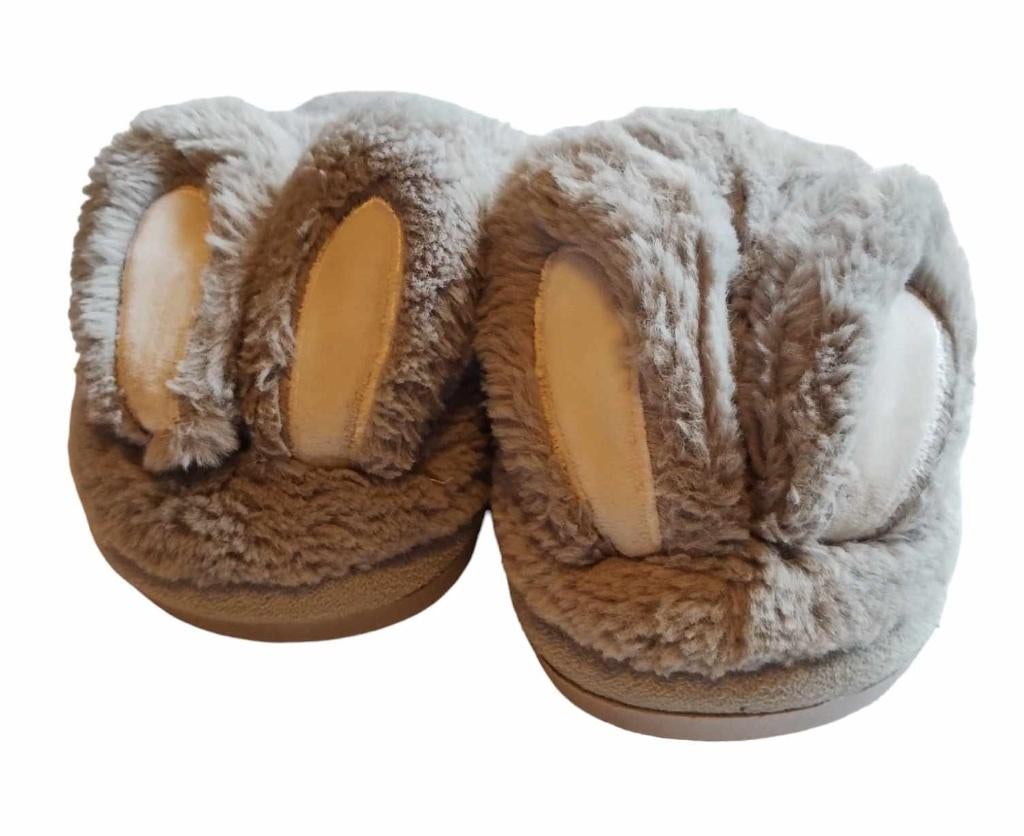 Pantoffels konijnengrijze kinderpantoffels, maat 28-29 😍, Gebruikt, Jongen of Meisje, Overige typen, Ophalen of Verzenden