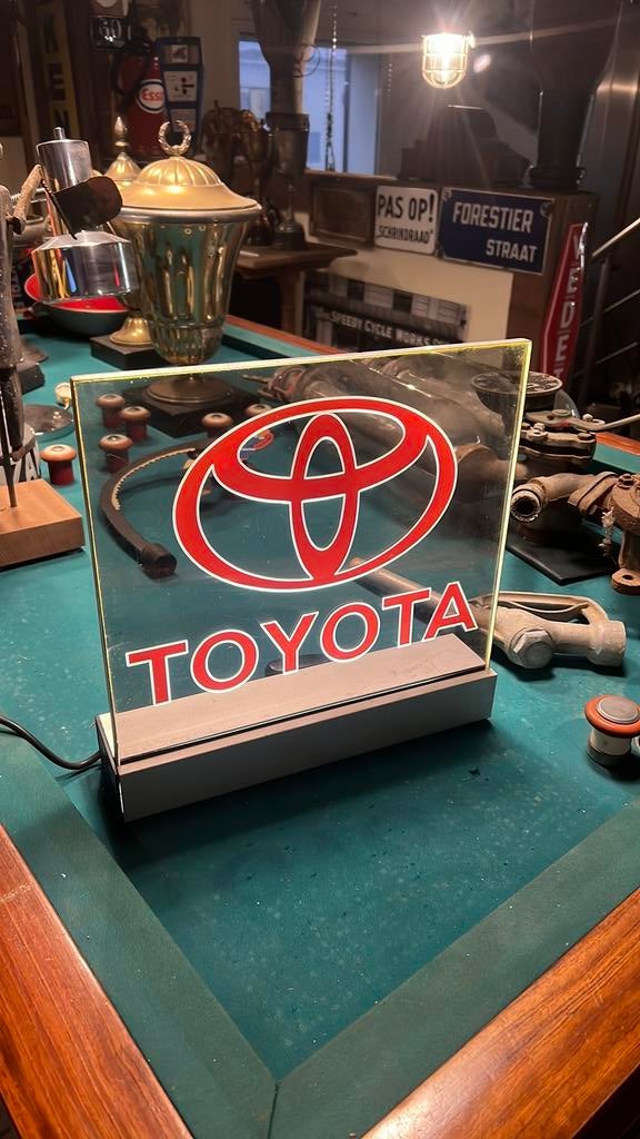 Enseigne lumineuse Toyota rare, Enlèvement, Comme neuf