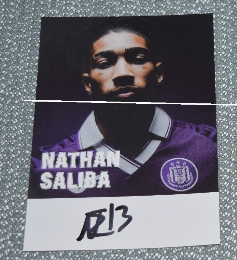 RSC Anderlecht / Nathan Saliba / Met handtekening, Verzenden, Nieuw, Spelerskaart