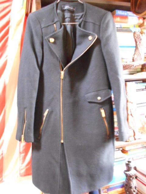 zara zwarte wollen jas maat smal 36-38 : 10 € als nieuw, Kleding | Dames, Ophalen of Verzenden, Zo goed als nieuw, Maat 36 (S)