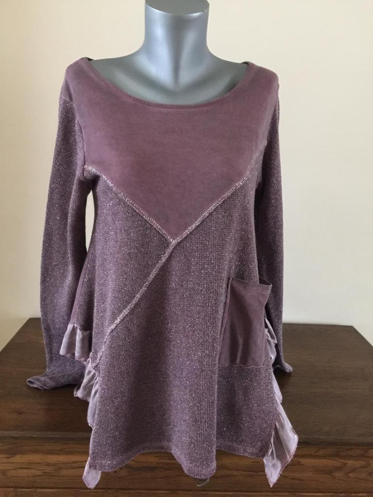 Trui- tuniek dames maat 42-44, Ophalen of Verzenden, Zo goed als nieuw, Paars, Blouse of Tuniek