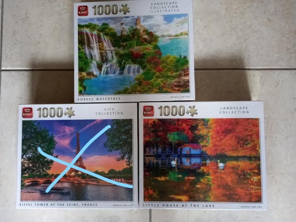 King Puzzel 1000 Stukjes Nieuw, Ophalen of Verzenden, 500 t/m 1500 stukjes, Nieuw